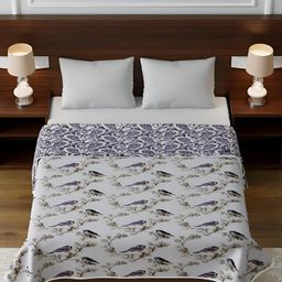tundwal's Lavender & White Floral AC Room Cotton Double Bed Dohar-image-83