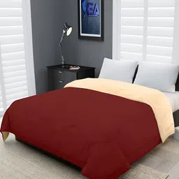 Comfowell Maroon & Peach-Coloured Heavy Winter Double Bed Comforter-17