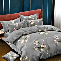 Comfowell Grey & Pink Heavy Winter Double Bed Comforter-image-41