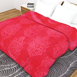 Comfowell Pink Ethnic Motifs Microfiber Mild Winter 500 GSM Double Bed Blanket-image-129