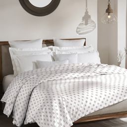 MYTRIDENT Shades of Comfort White Geometric Cotton Mild Winter 150 GSM Double Bed Comforter-image-90