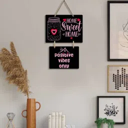 suveharts Black Engineered Wood Wall Hanging-picture-40