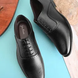 John Karsun Men Textured Formal Oxfords-image-38