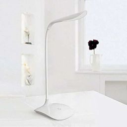 Rechargeable LED Touch On/Off Switch USB Charging(White) Study Lamp (25 cm, White) Study Lamp-82