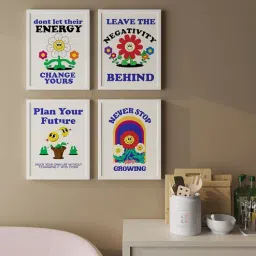 Art Street Motivational Poster Leave The Negativity Behind, Plan your Future Art Prints For Wall D cor Art Posters For Home Decoration (Set Of 4, 13x17 Inch)-picture-2