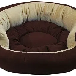 Dog & Cat Round Shape Bed with Removable Cushion, Comfortable, S, LWH, 61x61x20 S Pet Bed-image-66