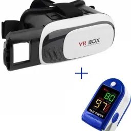 Clubics Adjustable Virtual Screen Reality Headband Headset Glasses with Free Oximeter-35