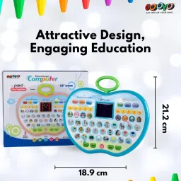sde Educational Mini Computer Toy for Kids- Shape LED Display and Fun Music image 3