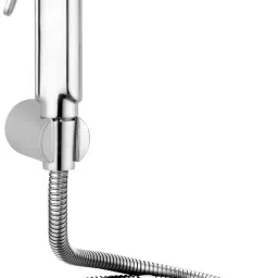 ABS Health Faucet with SS-304 Grade 1 Meter Flexible Hose Tube and Wall Hook Bathroom Shower Toilet Bidet Sprayer Set Faucet for Toilet Jet Spray Set-Chrome Health Faucet-image-67