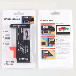 gorillagrrip Olive Battery Tester Universal Battery Checker For AA AAA C D 9V 1.5V Analog Voltage Tester image 5
