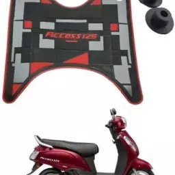 SKJ003- HEAVY Quality Suzuki Access 125 Scotty Washable Foot Mat / Floor Mat Suzuki Access 125 Two Wheeler Mat-image-46