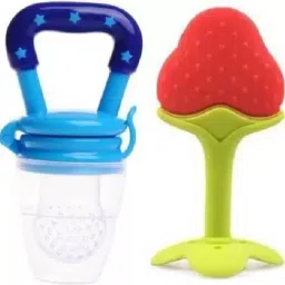 Fruit Feeder for 0-2 Year Baby ,Silicon Fruit Teether Toys for Baby Teeth Growth Teether and Feeder-19