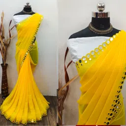 Unstitched Georgette Salwar Suit Material Embellished-image-10