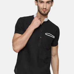 Enchanted Drapes Men Black Pathani Kurta-picture-42