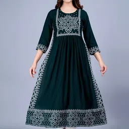 KALINI Women Bandhani Printed Anarkali Kurta-picture-24