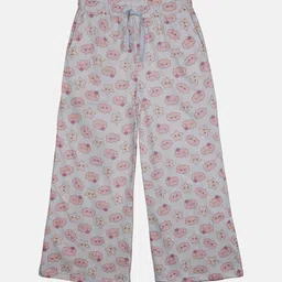 KiddoPanti Girls Printed Pure Cotton Lounge Pants-picture-38
