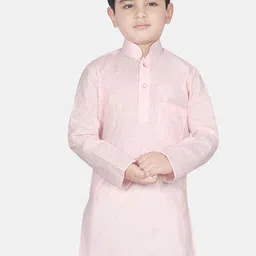 SG YUVRAJ Boys Pink Solid Kurta-image-97