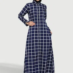 MOMIN LIBAS Classic Collar Burqa With Scarf-image-42