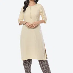 Biba Women Round Neck Kurta-picture-18