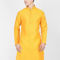 SG LEMAN Woven Design Ethnic Motifs Mandarin Collar Kurta-image-54