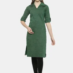 Sayesha Women Green Cotton Kurta-picture-42