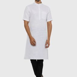 Modi Kurta Men White Cotton Kurta-image-78