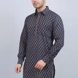 Spring Soul Men Thread Work Kurta-27