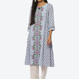 Rangriti Women Floral Printed Kurta-image-72