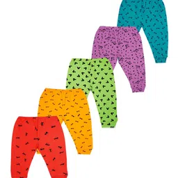 Kiddeo Boys Pack of 5 Cotton Printed Pants-image-13