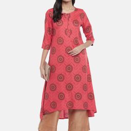 RANGMANCH BY PANTALOONS Women Red Ethnic Motifs Printed Kurta-picture-30