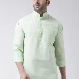 RIAG Men Green Khadi Kurta-picture-20