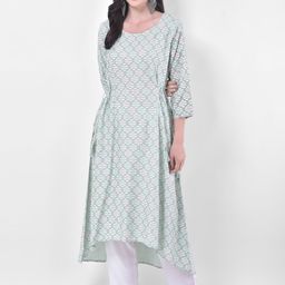 Span Ethnic Motifs Printed Pure Cotton Kurta-image-72