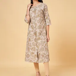 RANGMANCH BY PANTALOONS Floral Printed A-Line Kurta-picture-31