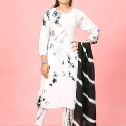 Sangria Girls Tie Dyed Cotton Kurta-32