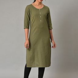 AURELIA Solid Kurta-2