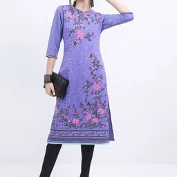 KETCH Floral Printed Keyhole Neck Kurta-picture-56