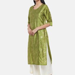 RANGMANCH BY PANTALOONS Women Green Floral Printed Kurta-picture-31