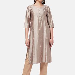 RANGMANCH BY PANTALOONS Women Ethnic Motifs Embroidered Thread Work Kurta-image-76