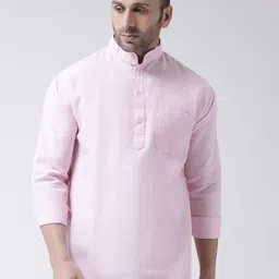 RIAG Men Pink Solid Kurta-picture-50