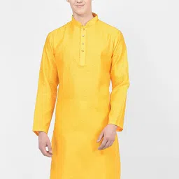 SG LEMAN Woven Design Mandarin Collar Jacquard Kurta-picture-37
