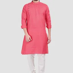 SHIWAM ETHNIX Ethnic Motifs Printed Pure Cotton Straight Kurta-image-9