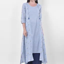 Span Ethnic Motifs Printed Pure Cotton Kurta-image-67