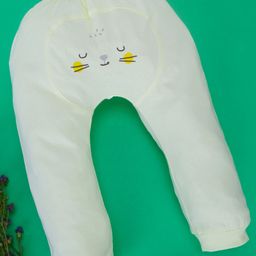 POKORY Unisex Kids Off-White & Blue Pack Of 2 Lounge Pants With Diaper Fit-image-31