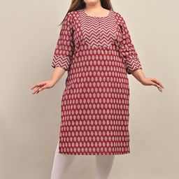 Swasti Ethnic Motifs Printed Regular A-Line Cotton Kurta-16