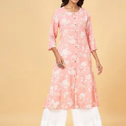 RANGMANCH BY PANTALOONS Floral Printed Straight Kurta-21