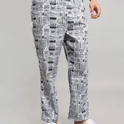 Bewakoof Men Typography Printed Cotton Lounge Pants-picture-16