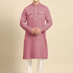TheEthnic.Co Thread Work Cotton Pathani Kurta-image-18