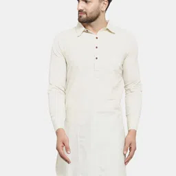 Sayesha Men Shirt Collar Cotton Kurta-picture-54