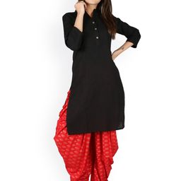 SUTI Women Black Solid Kurta-image-40
