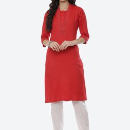 Rangriti Women Red Kurta-image-43